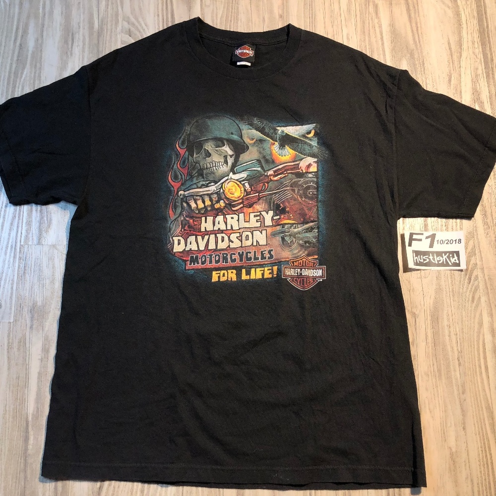 Harley Davidson For Life Red Rock Las Vegas TSHIRT